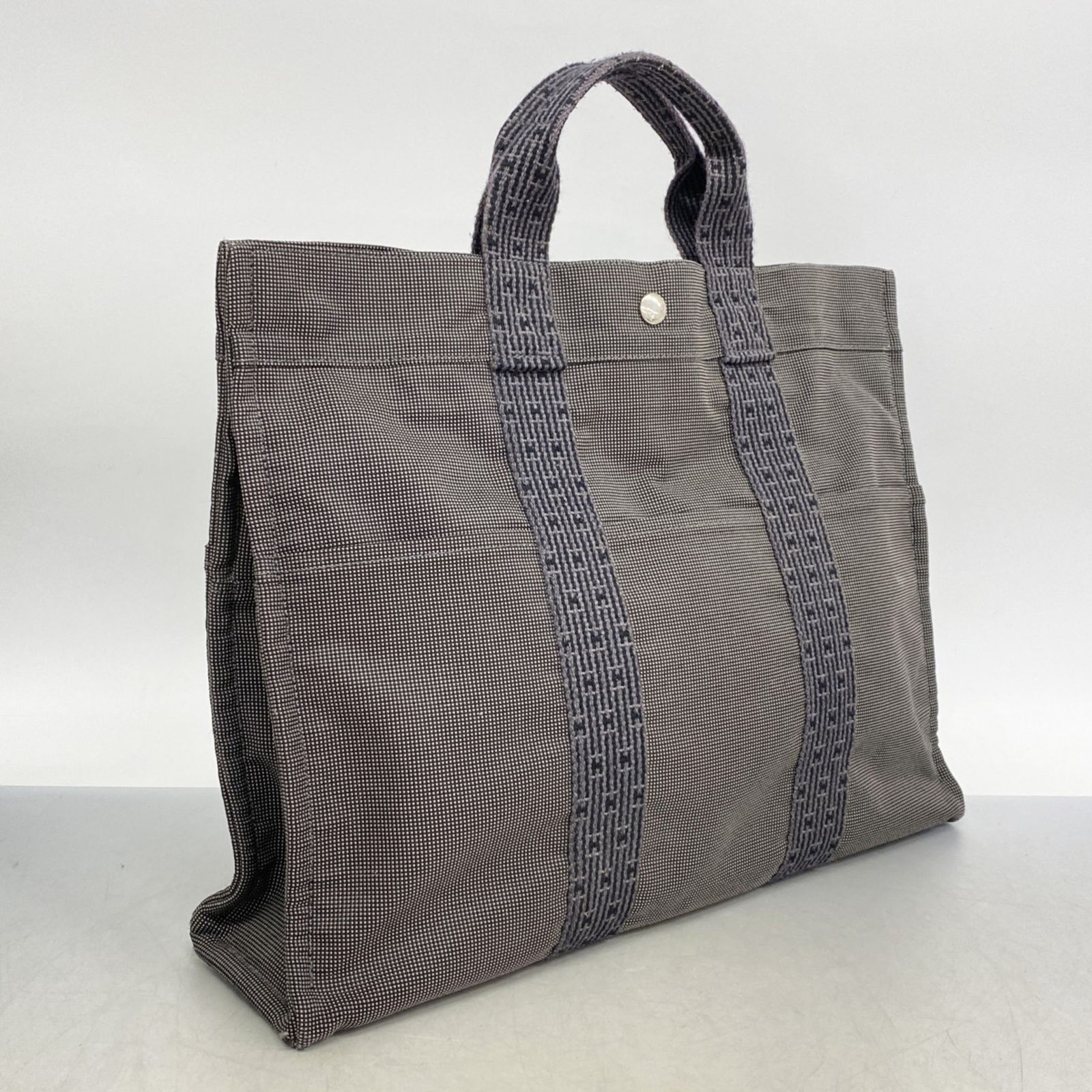 ▽【角スレなし】HERMES エルメス エールライン　MM トートバッグ グレー HERMES エルメス トートバッグ エールライントートMM グレー
