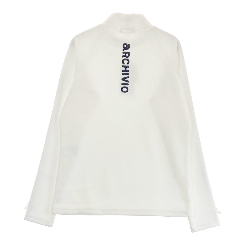 サイズ 38 ARCHIVIO アルチビオ A419819 長袖ハイネックTシャツ ホワイト系 240101345792 ゴルフウェア レディース ストスト
