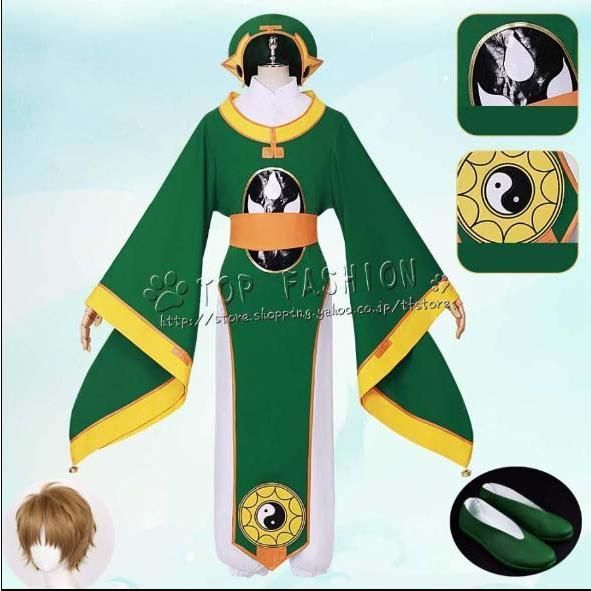 カードキャプターさくら 李 小狼 リ シャオラン 服 コスプレ 衣装 ウィッグ 靴 道具??