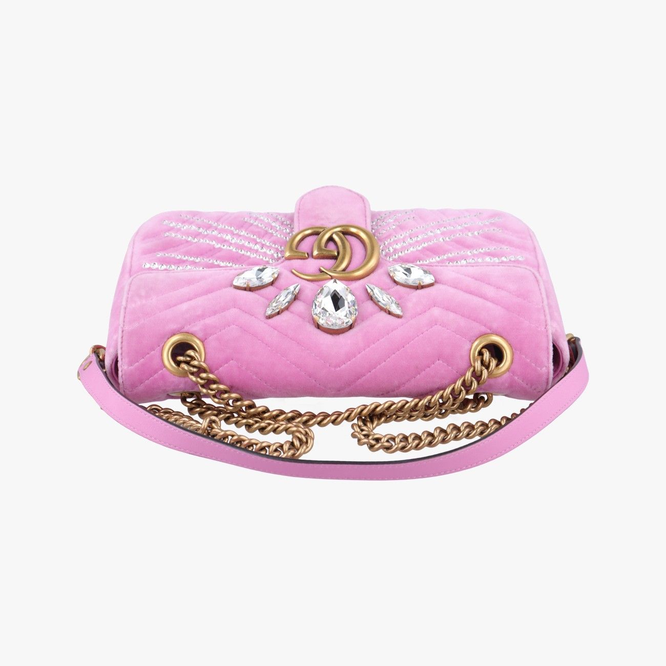 グッチGucciGGマーモントピンクベロア443497B024246256