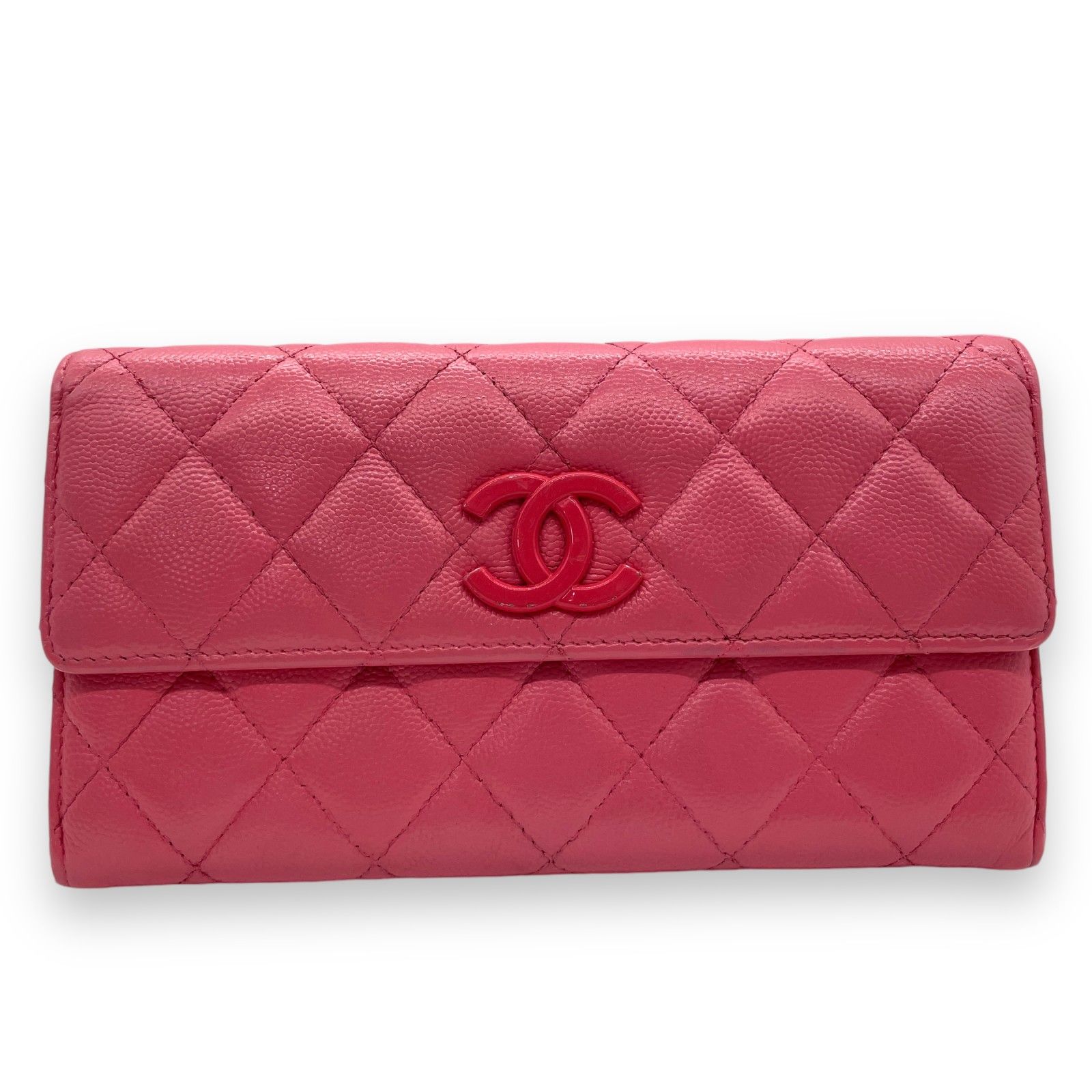 CHANEL シャネル 長財布ピンク