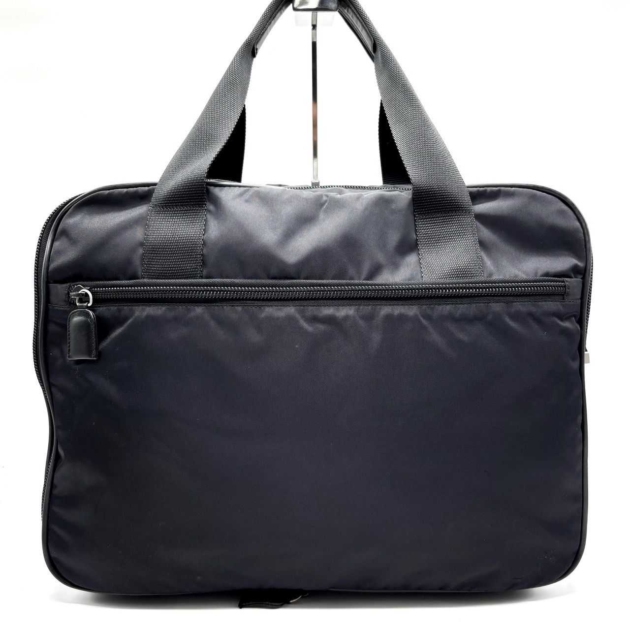 プラダ ビジネスバッグ ブリーフケース 三角ロゴ ブラック ナイロン メンズ プラダ ビジネスバッグ ブリーフケース 三角ロゴ ブラック ナイロン