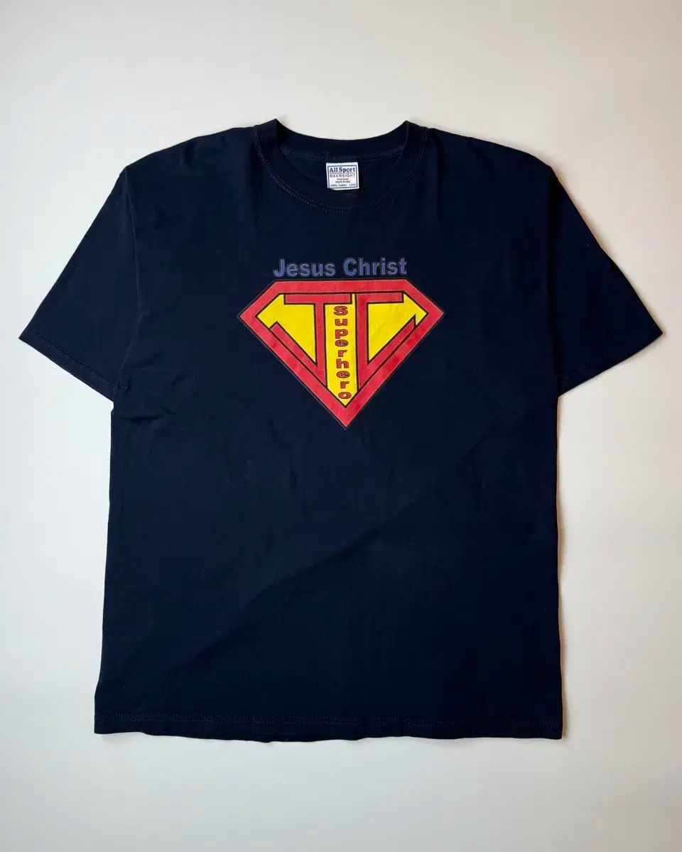 ヴィンテージ 90s All Sport Jesus Christ スーパーマン Tシャツ 