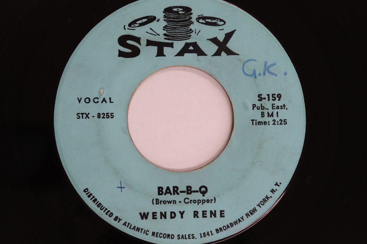 米7” Wendy Rene Bar-b-q / Young & Foolish S159 STAX /00080 米7” Wendy Rene Bar-b-q / Young & Foolish S159 STAX /00080
