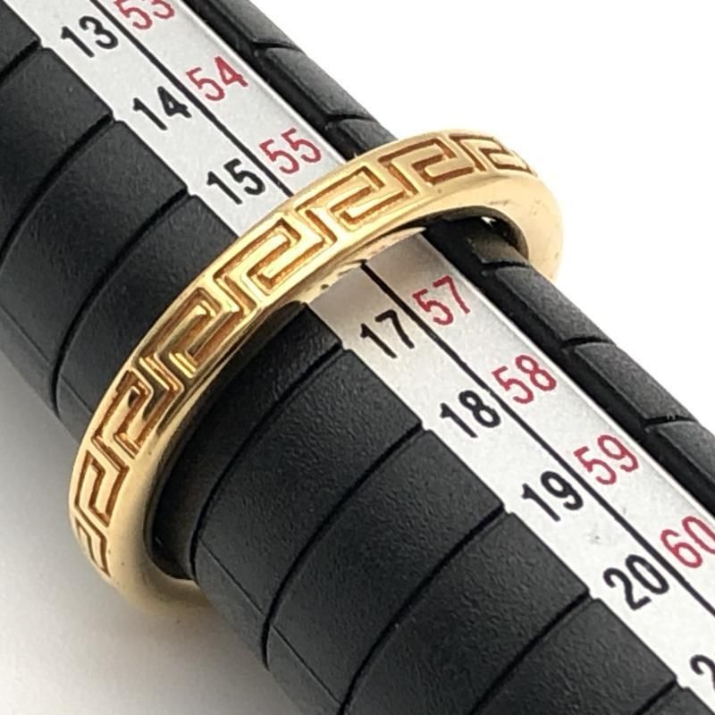 ☆人気☆【VERSACE】☆エングレイブド グリークキー リング☆ Amazon | ヴェルサーチ エングレイブド グリークキー リング
