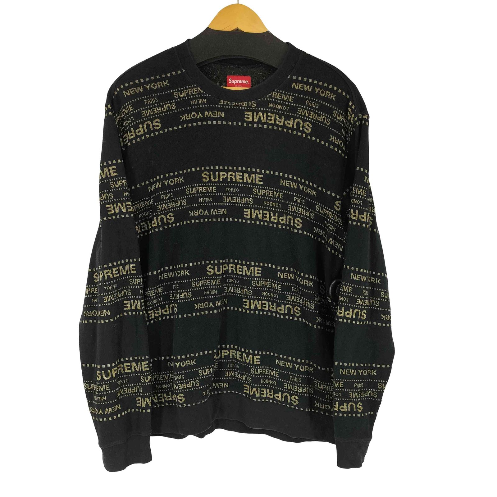 シュプリーム Supreme 19SS Metallic Jacquard Crewneck メンズ import：L