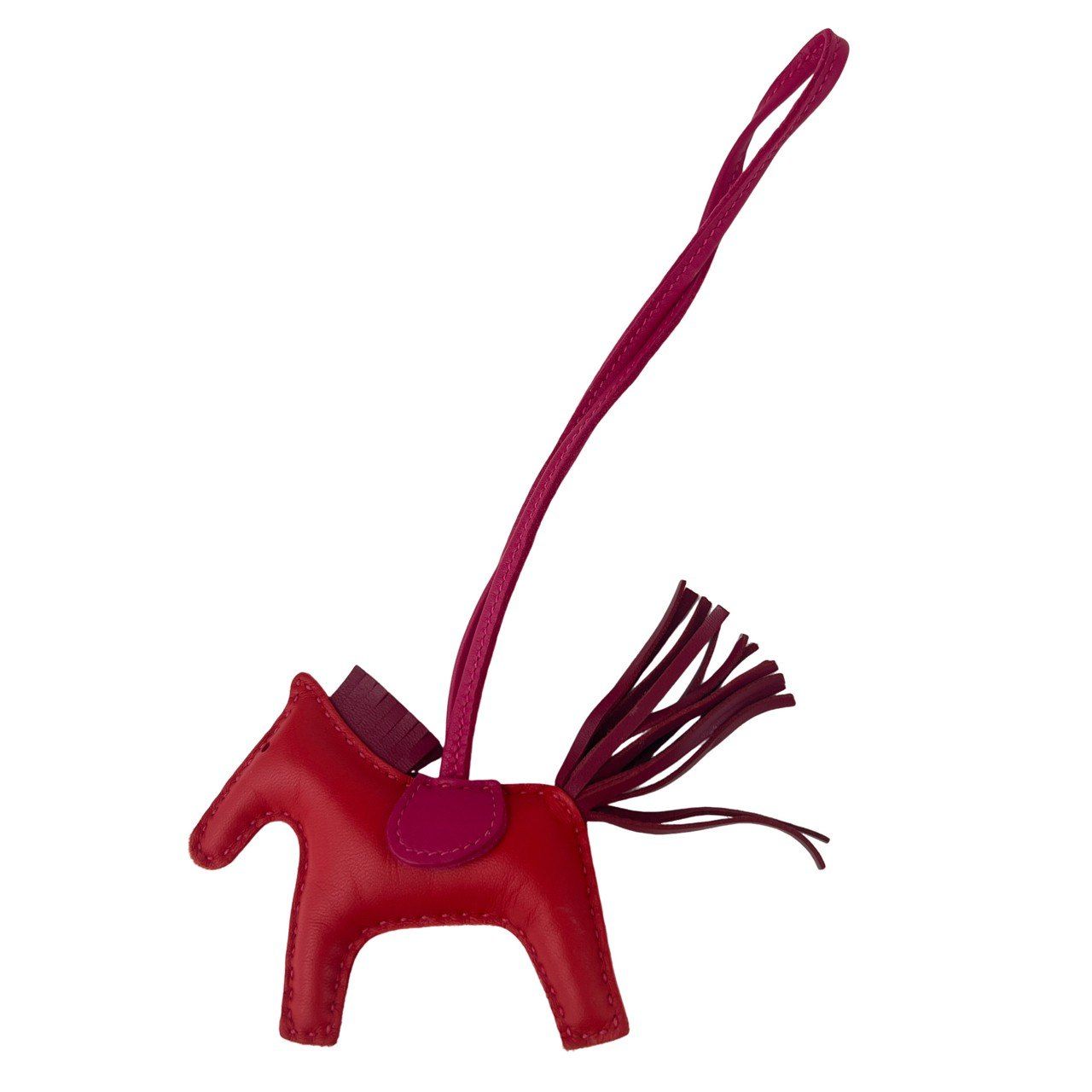 HERMES エルメス Rodeo Charm PM ロデオチャームPM ルージュインディアン|ローズメキシコ|ルビー アニョーミロ Stamp-Y Y刻 バッグチャーム ストラップ キーホルダー