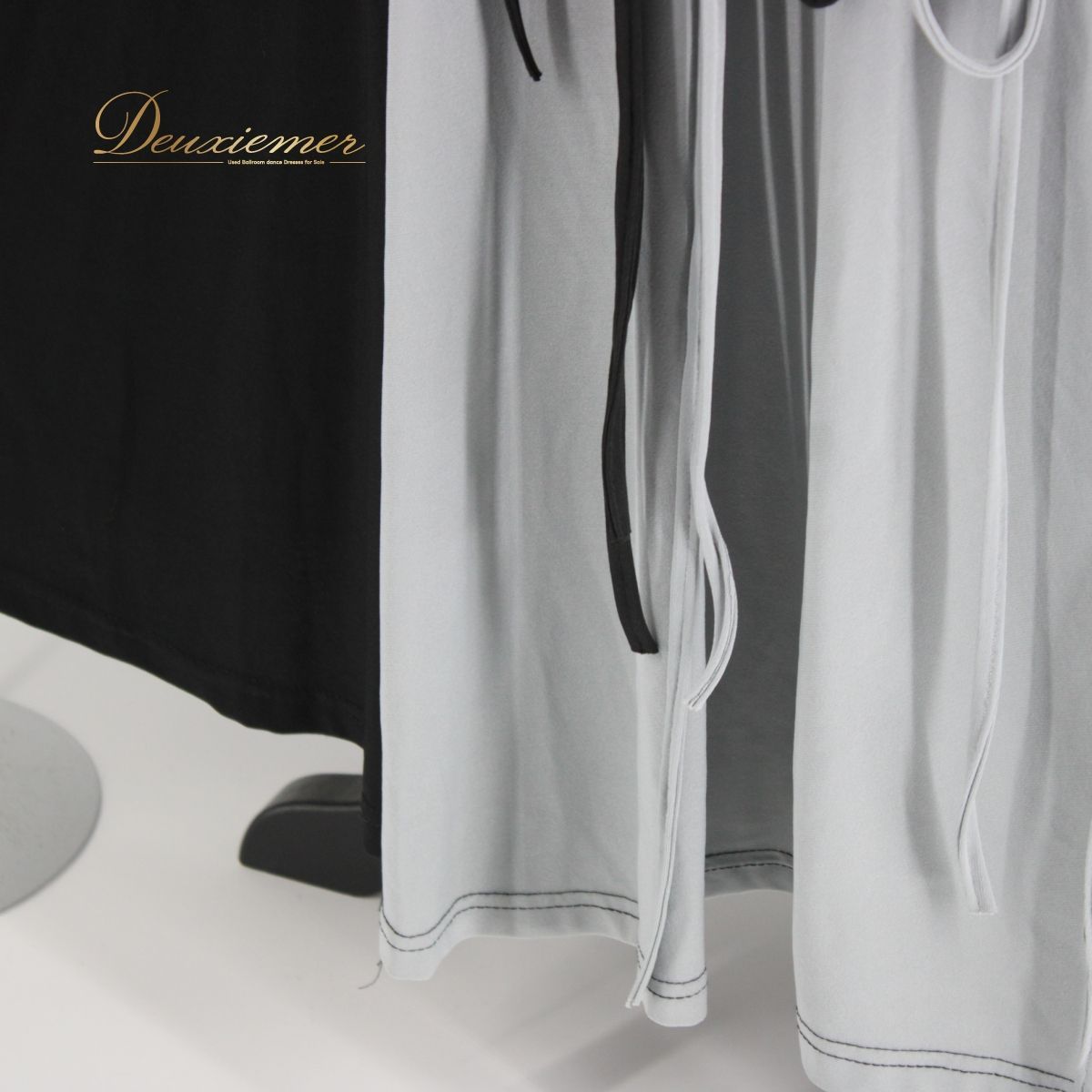社交ダンス衣装】 ブラック系 グレイ系 黒 スカート レッスン