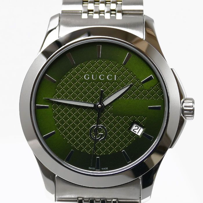 GUCCI グッチ G-TIMELESS 腕時計 電池式 YA1264108 メンズ 中古 美品