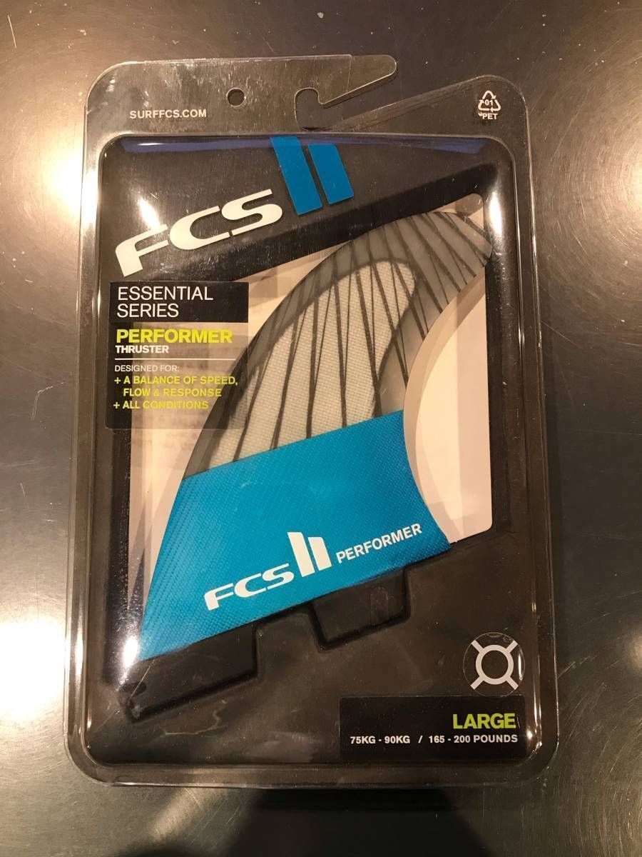 【新品】FCS II PERFORMER THRUSTER LARGE PC Carbon FPER-CC02-LG-TS-R エッセンシャルシリーズ FIN