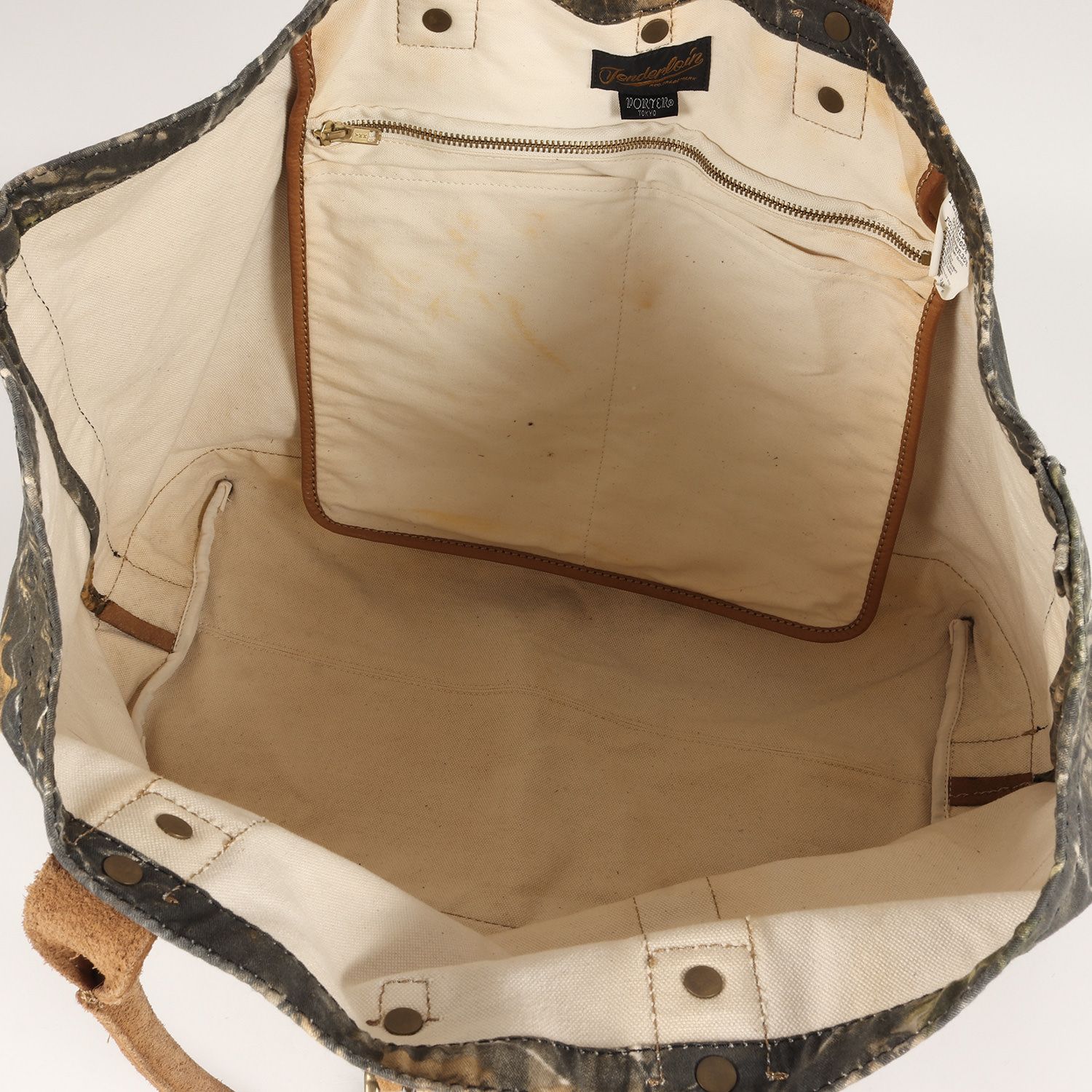 テンダーロイン × ポーター T-TOTE スウェードトートバッグ TENDERLOIN テンダーロイン PORTER ポーター T-TOTE LEATHER COW
