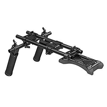 SmallRig ショルダーパッドキット デュアルハンドグリップ付き デュアル15mm径ロッド付き-2896