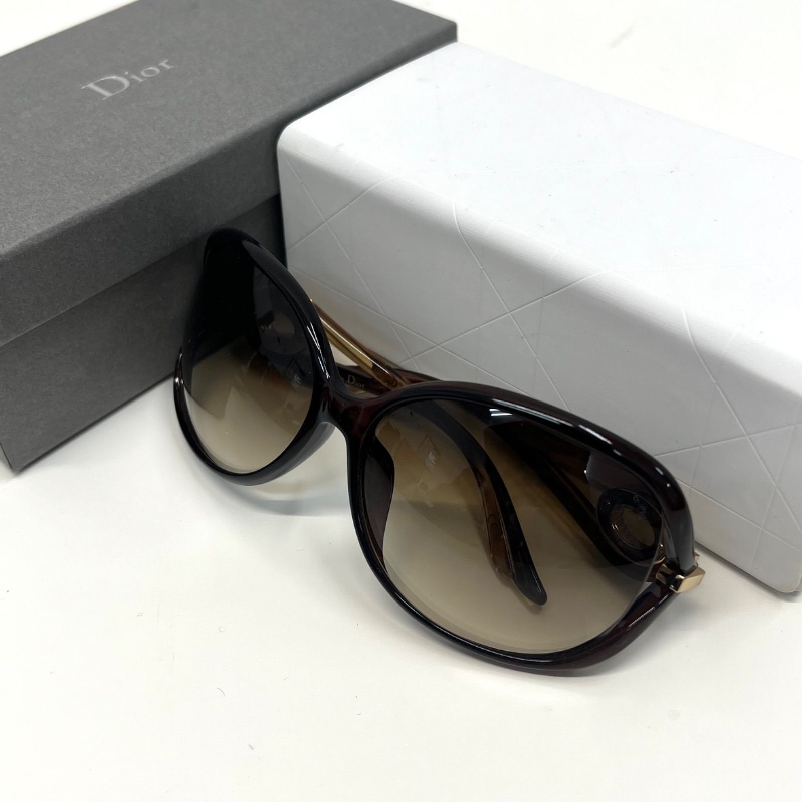 Dior サングラス ブラウンハニー 57XCC DIORVOLUTE2F