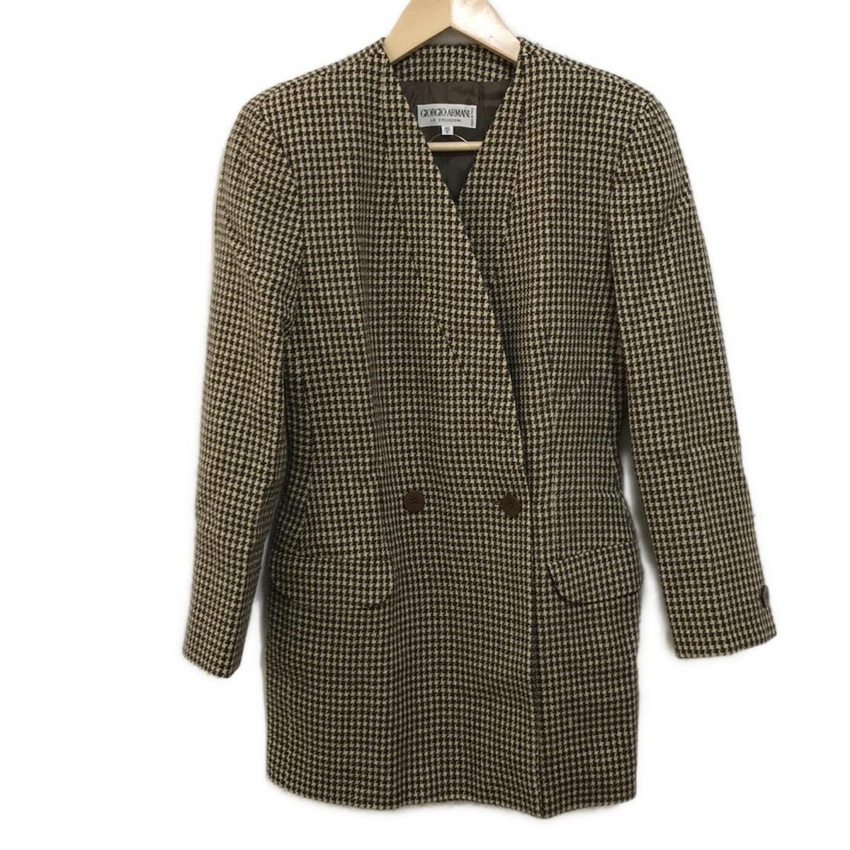 美品　ジョルジオアルマーニ　GIORGIOARMANI ジャケット　48 ジョルジオアルマーニ GIORGIO ARMANI 最上級 レザー ジャケット