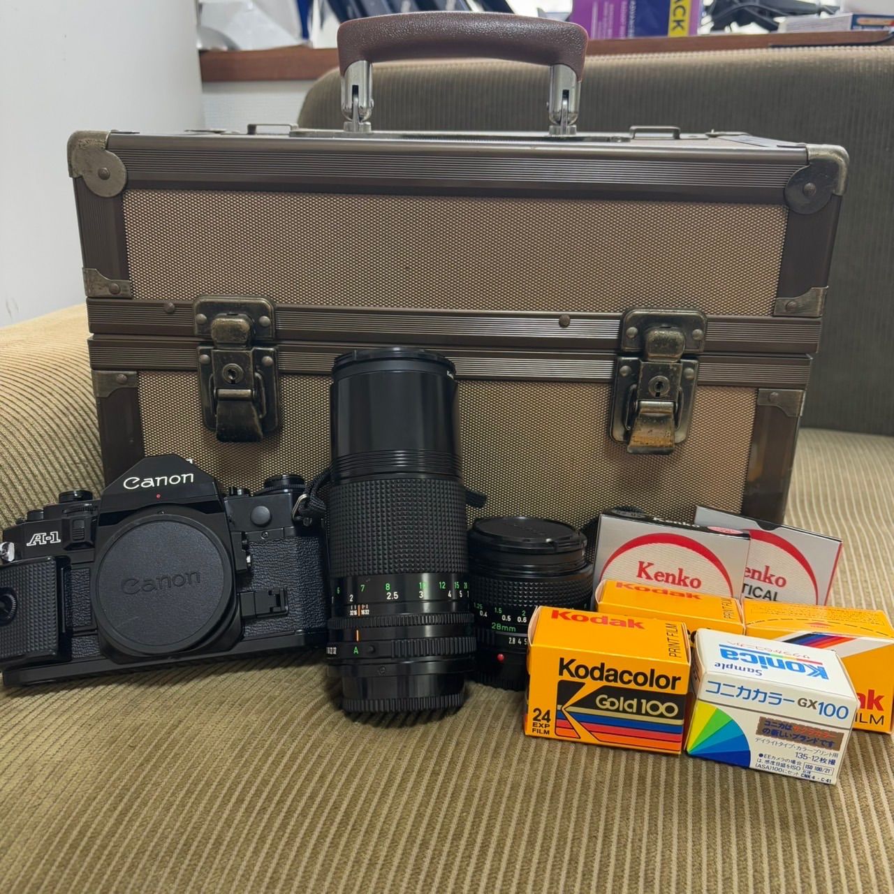 Canon A-1、レンズ、フィルム、フィルターまとめ売り 241230cm97 