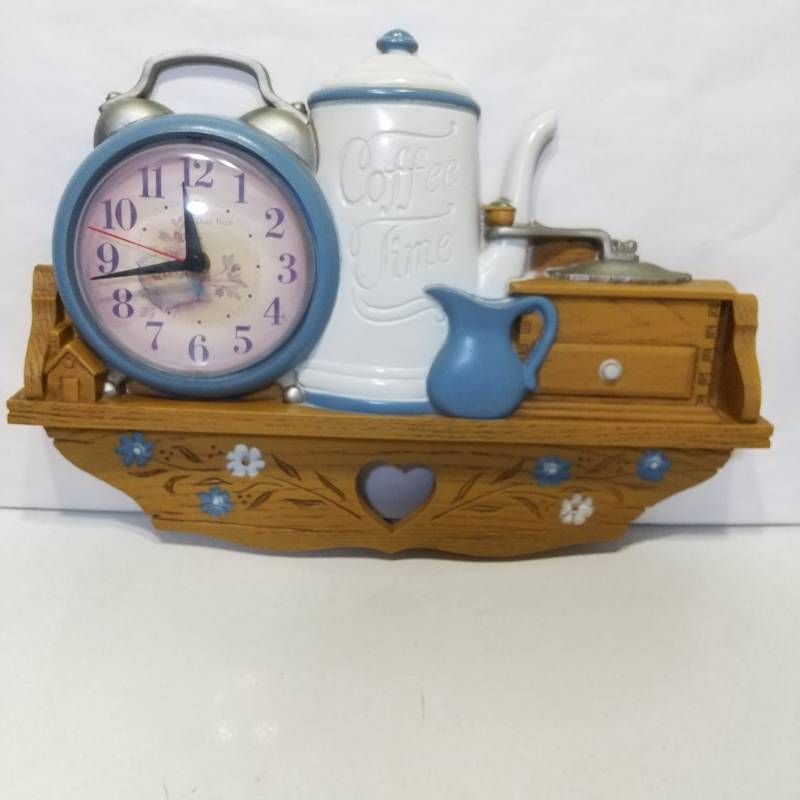 バーウッドプロダクツカンパニー製 カントリーキッチン 壁掛時計 キッチン装飾 プラスチック製 ヴィンテージ 当時物 メイドインUSA アメリカン雑貨 アメリカン