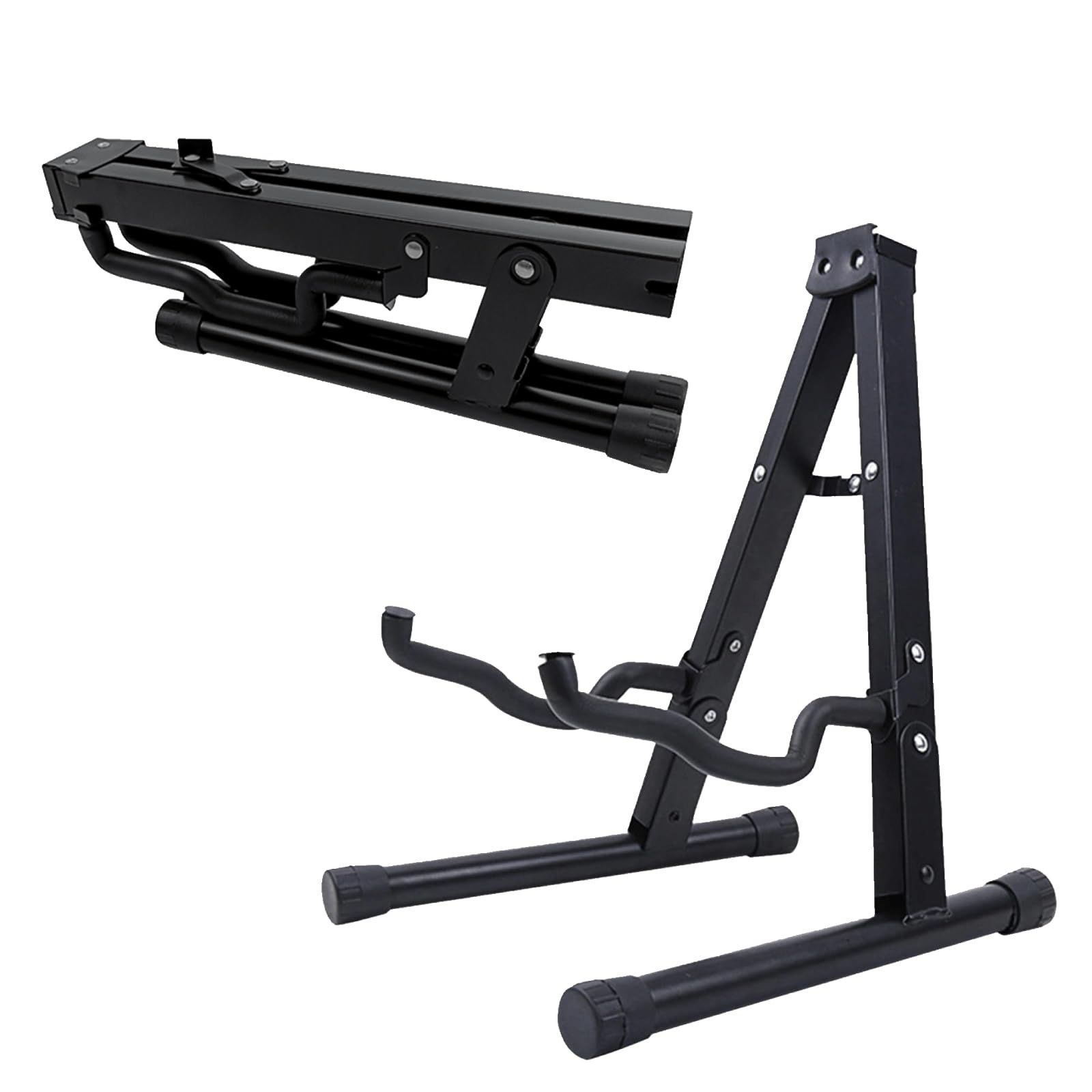 在庫処分 コンパクト 持ち運び 折りたたみ カンタン組み立て エレキギター ギタースタンド アコースティックギター エレキベース ColorfylCoco 等