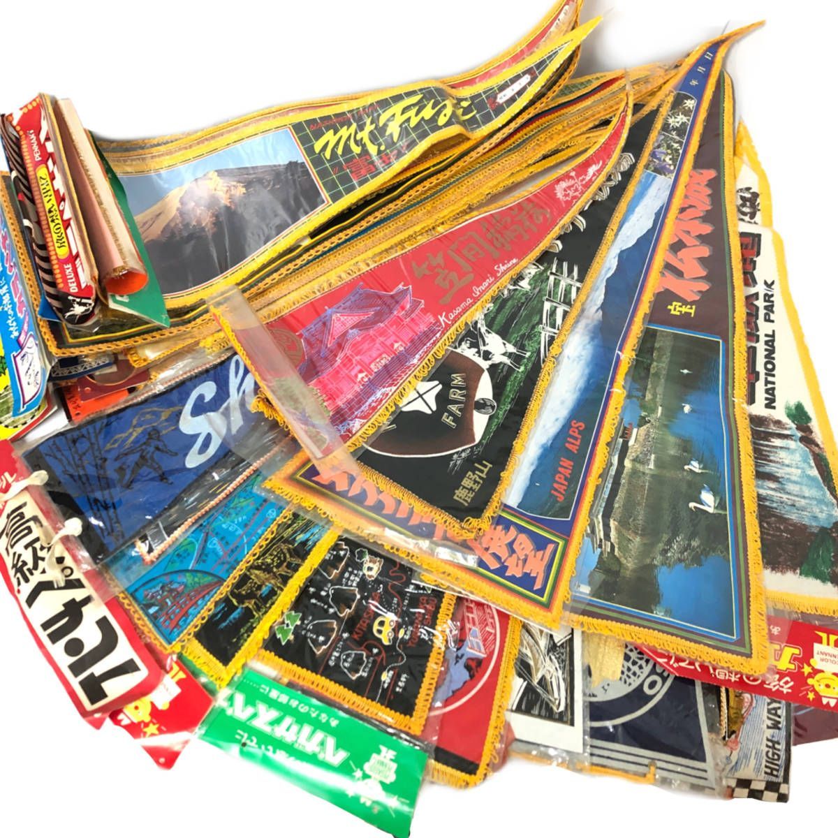 昭和レトロ ペナント まとめて 40枚 旅の思い出 日本国内 ご当地 観光