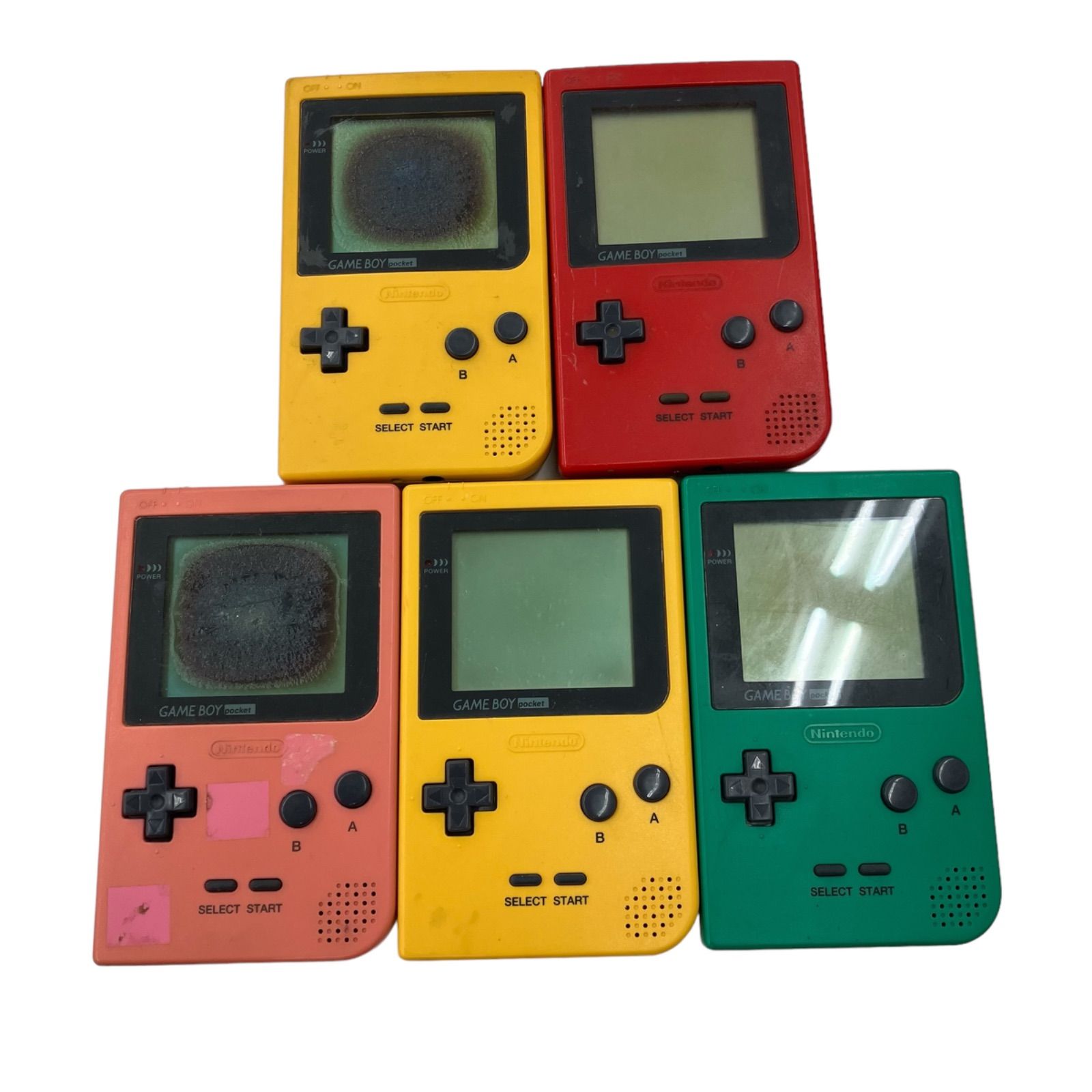 ゲームボーイポケットなどジャンク5台