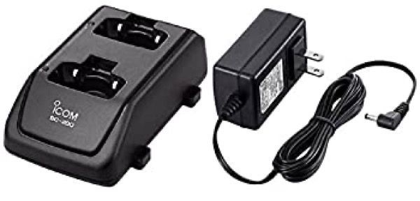 【中古】 アイコム 純正品 充電器 BC-200 ＆ ACアダプター BC-186 (IC-4300 / IC-4350 用)
