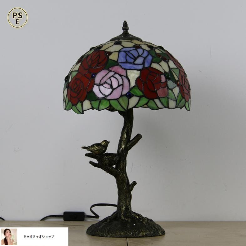 ◇極上品◇芸術品◇ステンドランプ フロアスタンド花柄 照明 ステンド