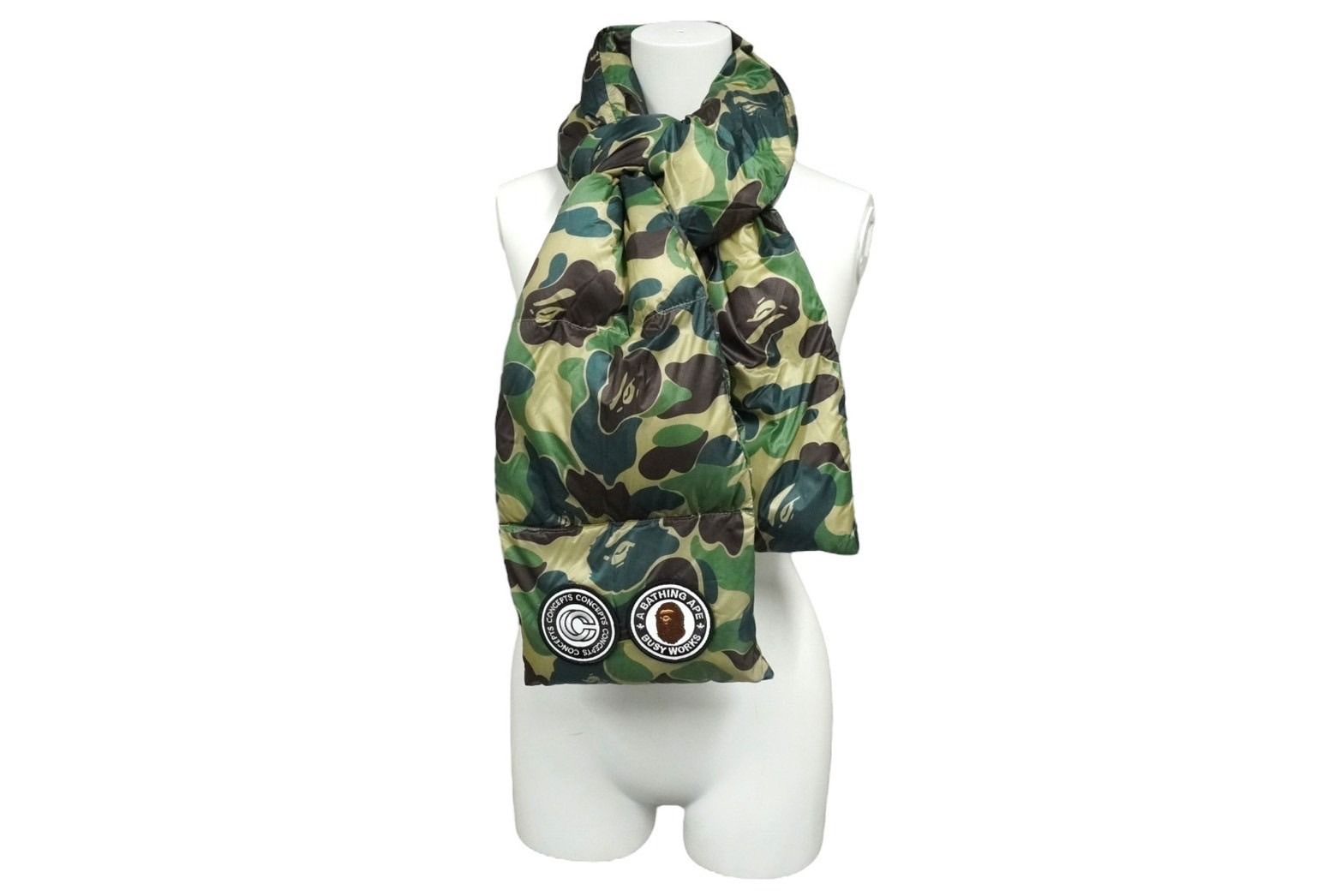 【未使用✨】カナダグース　迷彩　ダウンマフラー　Bapeコラボ BAPE Canada Goose Concepts Down Scarf ベイプ カナダグース (A