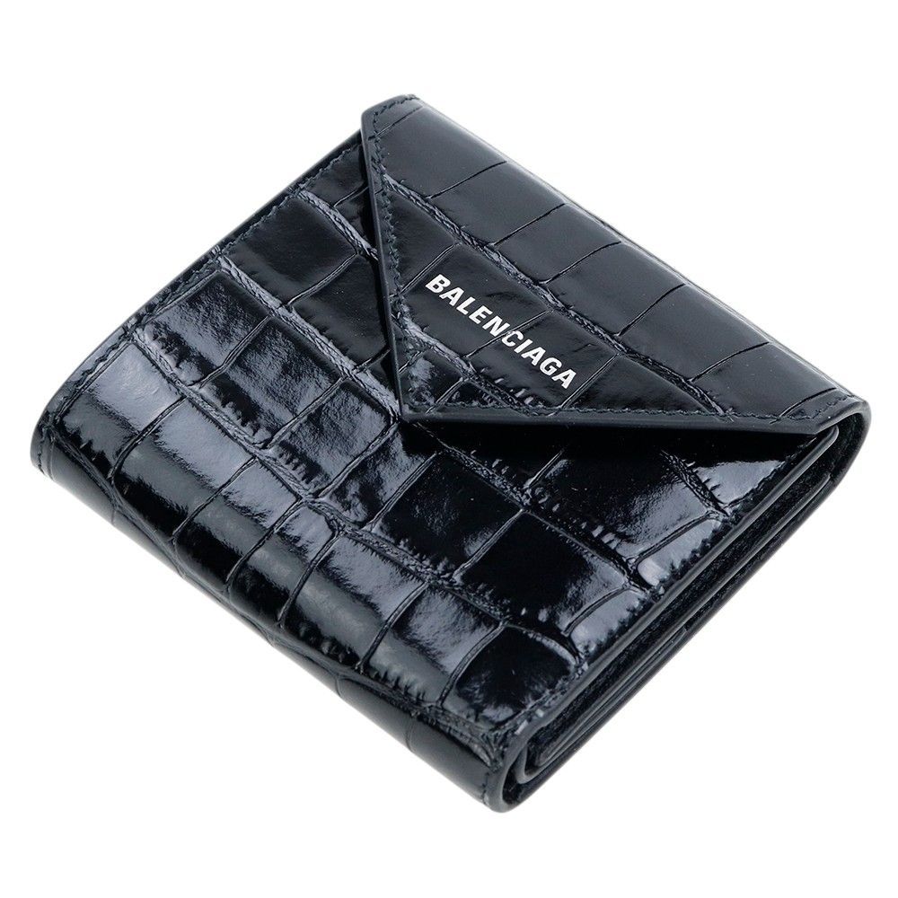 バレンシアガ 財布 三つ折り BALENCIAGA ペーパー ミニウォレット