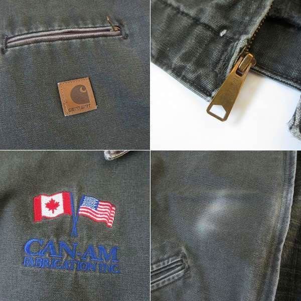 00s carhartt J97 MOS デトロイト ジャケット XL-TALL フェード モス