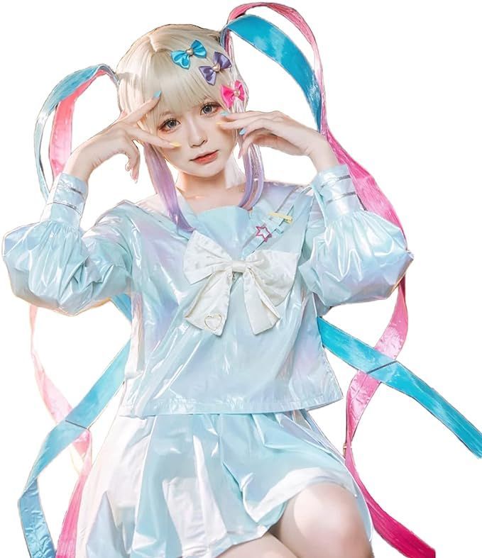 ニディガ 超てんちゃん コスプレNEEDY GIRL OVERDOSE コスプレ 衣装 あめちゃん セーラー服 超絶最かわてんしちゃん 制服  超てんちゃん コスチューム 仮装 アナウンサーの女の子は重度に依存します 日常服 学園祭 文化祭 - メルカリ