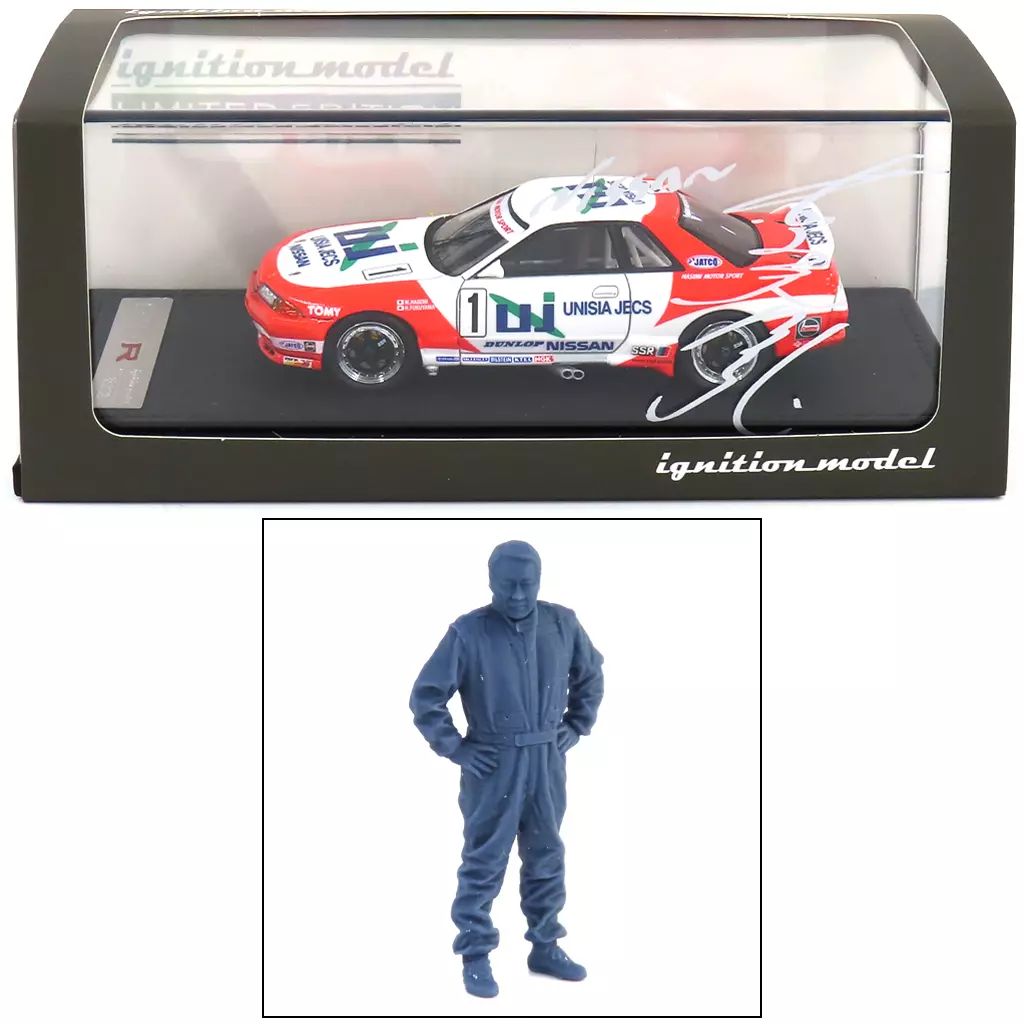 中古】ミニカー 1/43 UNISIA JECS SKYLINE 1993 JTC #1(レッド