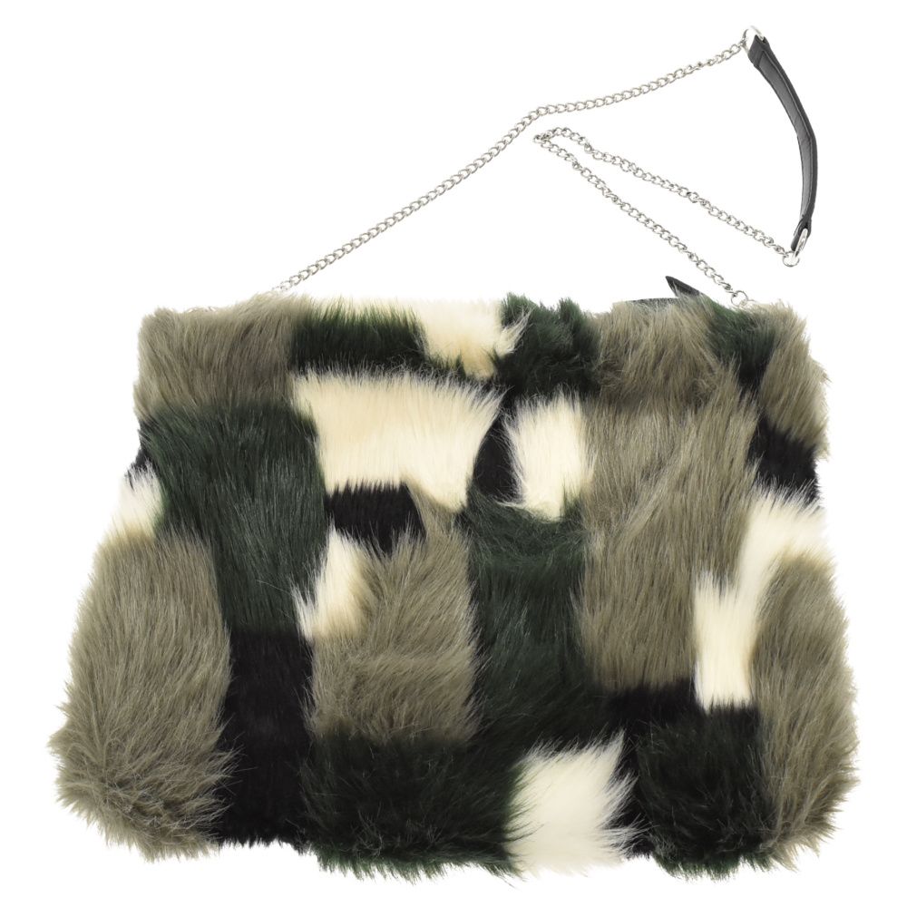 DIESEL (ディーゼル) Furry Moody Furry Clutch 2way ショルダー付き マルチカラー ファークラッチバッグ  ショルダーバッグ X05060 PS508