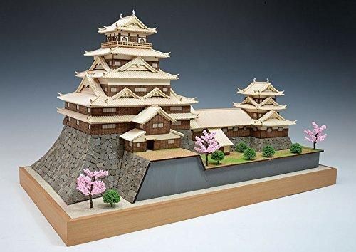 ウッディジョー 1|150 広島城 木製模型 組み立てキット