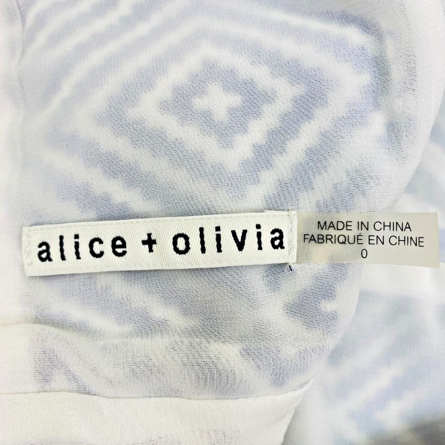 alice+olivia ノースリーブAラインミニワンピース XS 幾何学模様