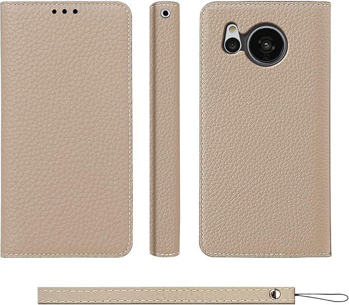 応募券 Aquos Sense7 ケース SH-53C SHG10 SH-M24 高級 牛本革