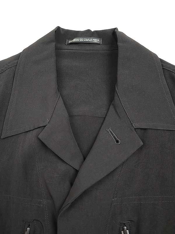 Yohji Yamamoto POUR HOMME ヨウジヤマモト プールオム 23SS TA TUXEDO M-SHIRT BLOUSON タキシードシャツブルゾン HZ-Y04-500 ブラック 1