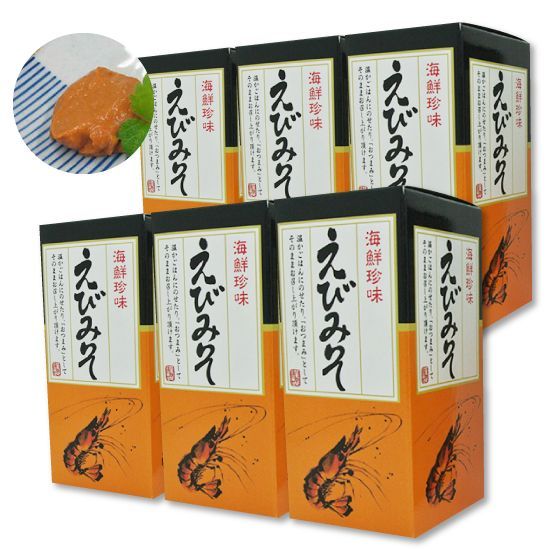 海鮮珍味 えびみそ 60g 瓶 ６本セット 濃厚 酒の肴 寿司ネタ 出汁 スープ 隠し味 海老味噌 エビ味噌 エビミソ