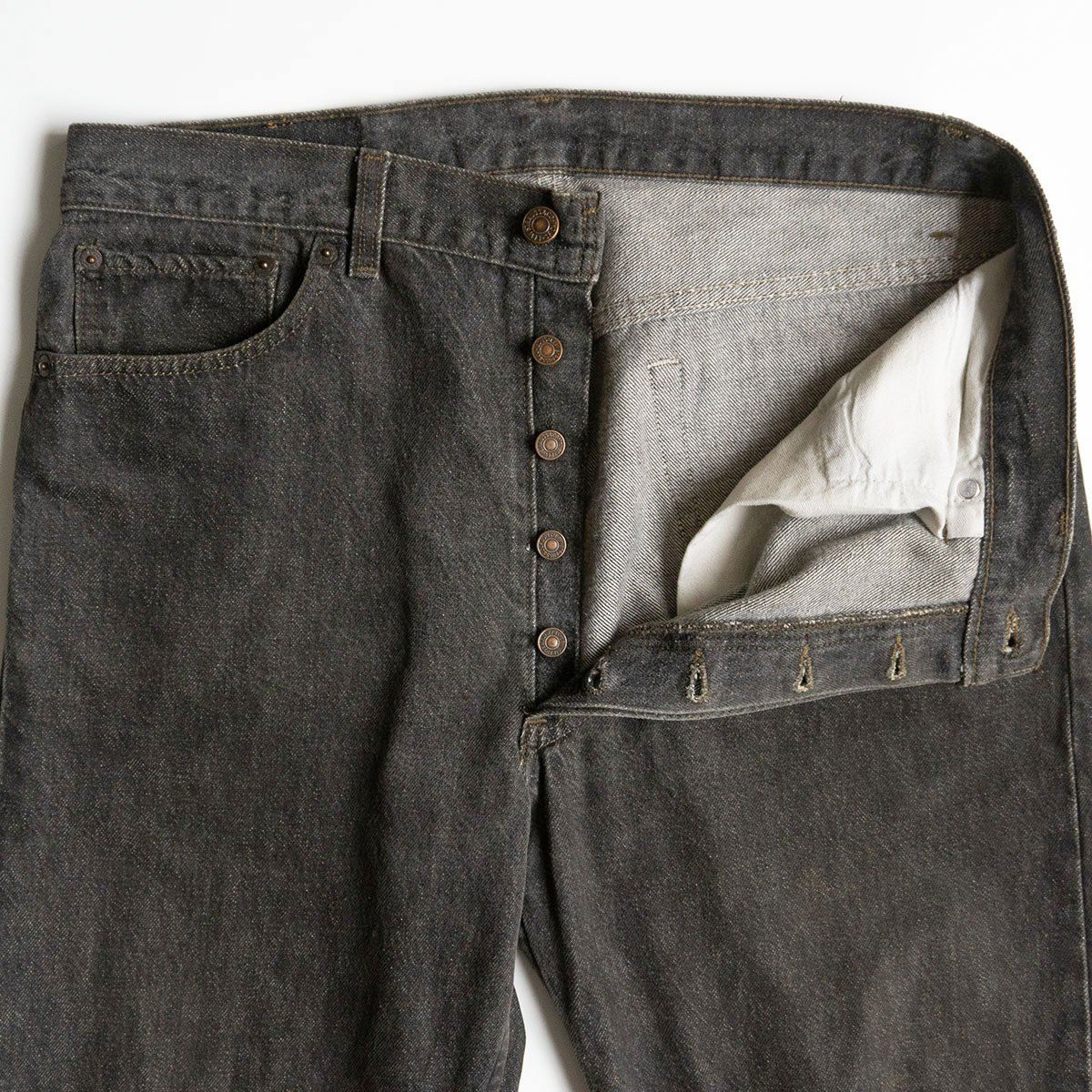 先染め ゴールデンサイズ Levi’s 501 ブラック 80s 80年代 先染め/ゴールデンサイズ】 LEVI'S 【80s/501 ブラックデニム