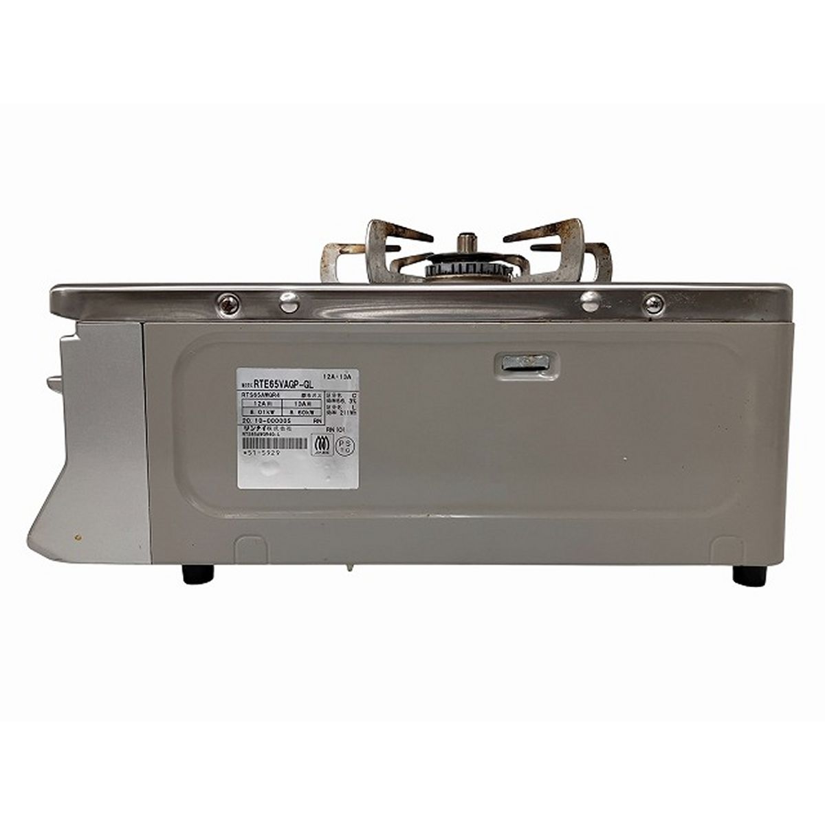Rinnai リンナイ RTE65VAGP-GL グリル付ガステーブル 都市ガス 2020年製 家電 O10408869 WWW_KANDAIZUMI_COM