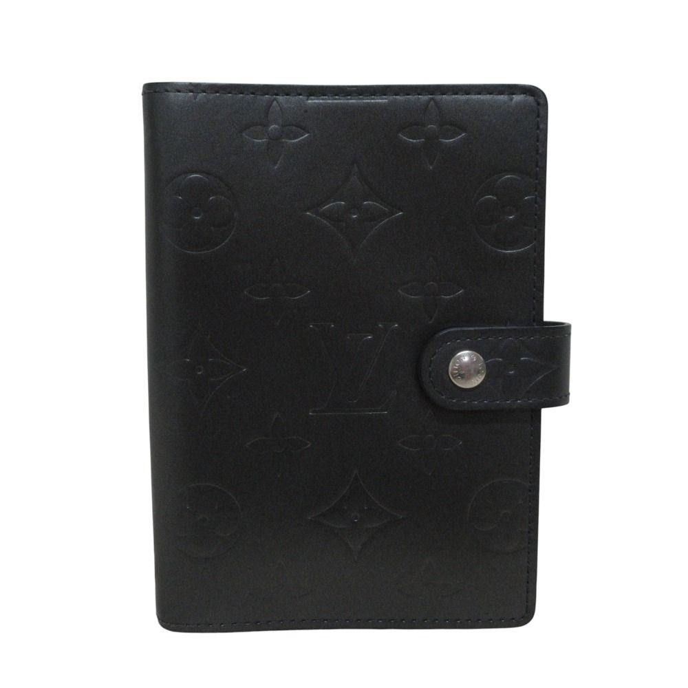 Louis vuitton ルイヴィトン アジェンダ PM モノグラムマット レザー 手帳カバー R20935 ダークグレー レディース 古着
