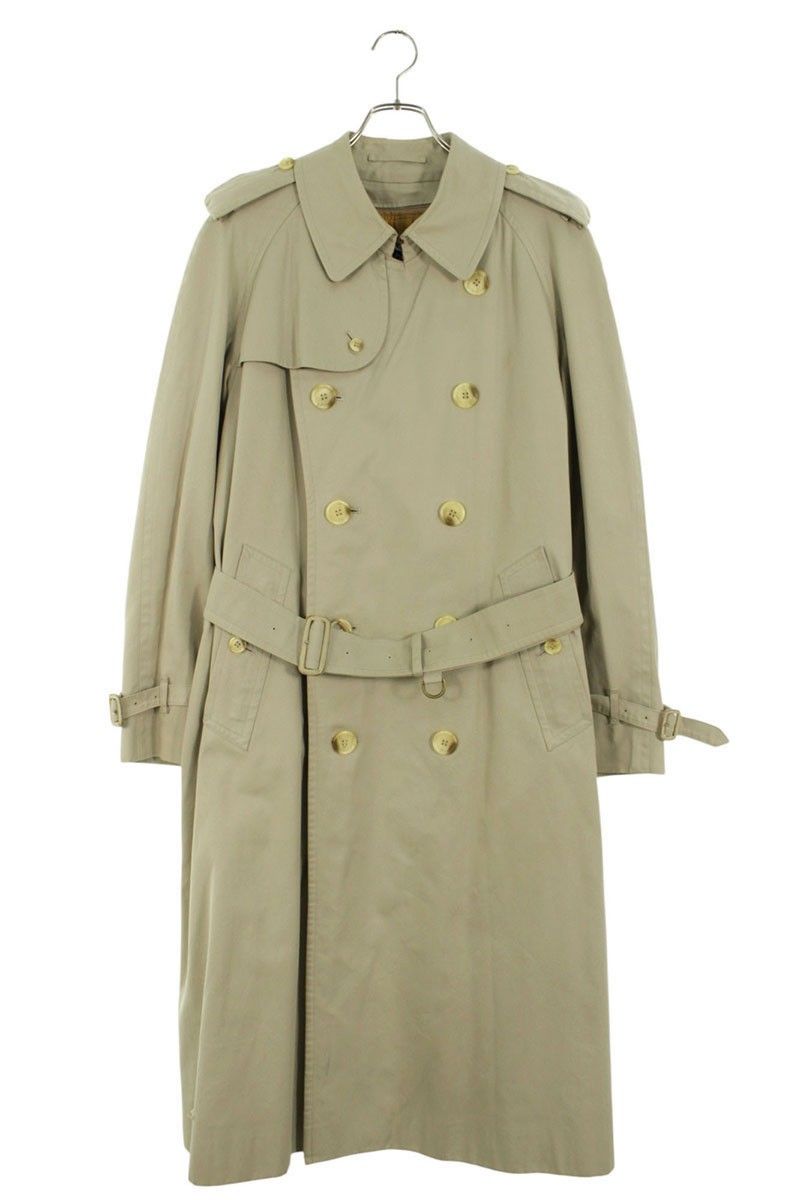 バーバリー トレンチコート ベルト ノバチェック カーキ L相当