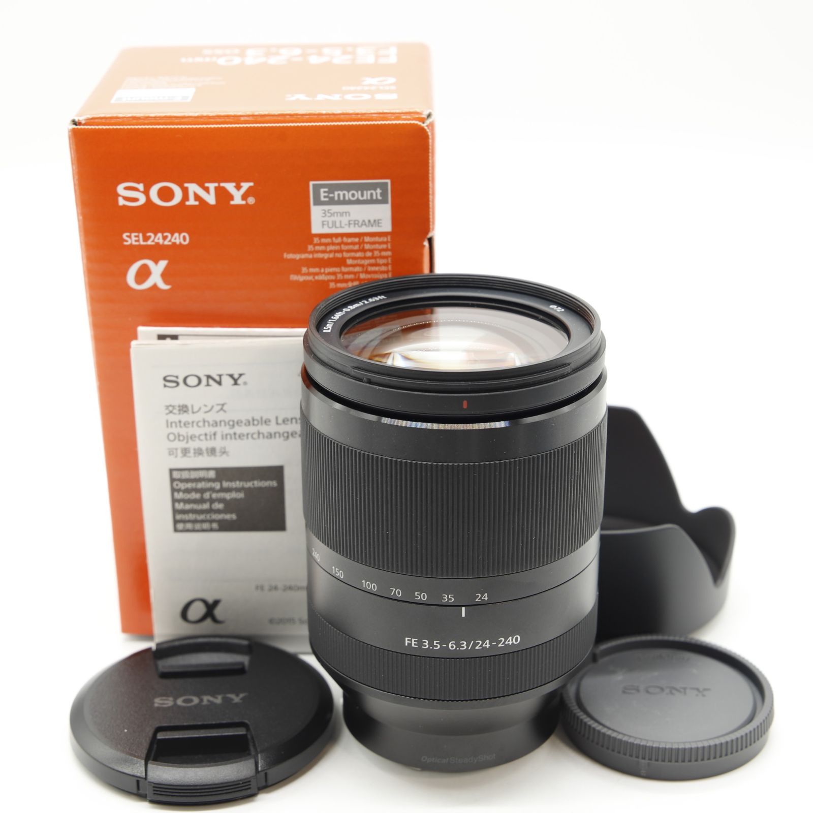 ほぼ SONY SONY ソニー 高倍率ズームレンズ フルサイズ FE 24-240mm F3.5-6.3 OSS デジタル一眼カメラα Eマウント 用 純正レンズ SEL24240