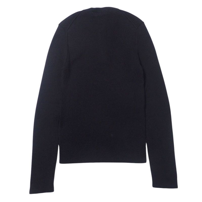 DOLCE & GABBANA ブラック Vネックカシミヤ ニット 48
