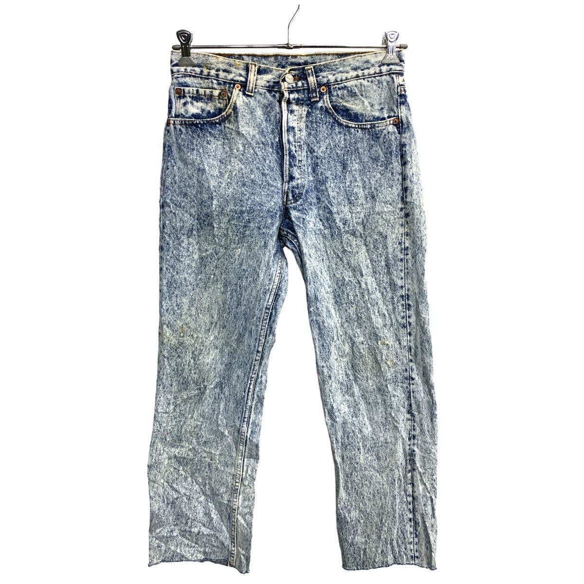 Levi's 501 デニムパンツ W31 リーバイス ボタンフライ ケミカルウォッシュ コットン USA製 古着卸 アメリカ仕入 2403-763