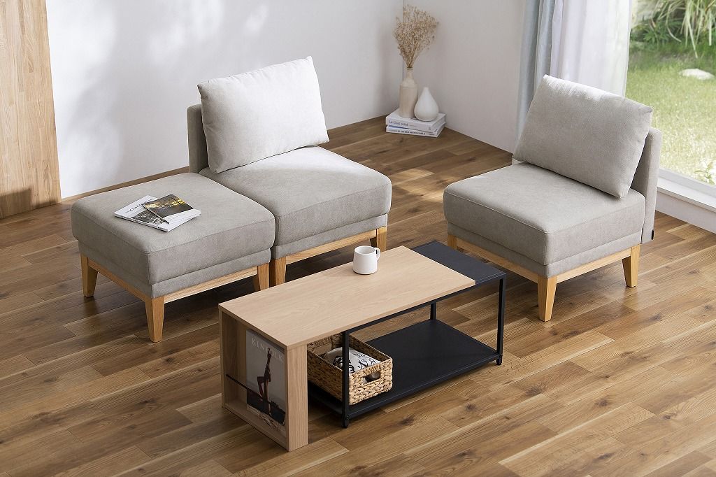 アイリスオーヤマ ユニットソファ 一人掛け 自由でお好みの形に ポケットコイル 約57×奥行約63×高さ約76cm ライトグレー UNS-1S IRIS OHYAMA NEXPOTALLINN_EU