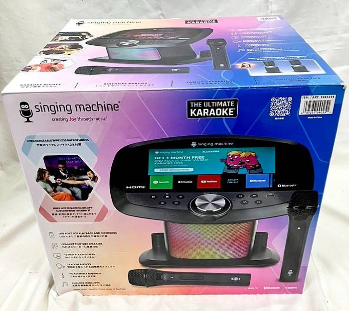 美品】Singing Machine Wi-Fi カラオケマシーン ISM9025☆11503