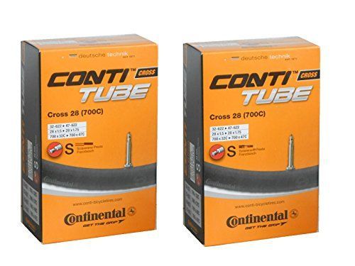 バルブ長60mm 2本セット コンチネンタル Continental Cross 28 700×32/47c チューブ 仏式バルブ 32-622/47-622 クロス28 (バルブ長60mm) [品]