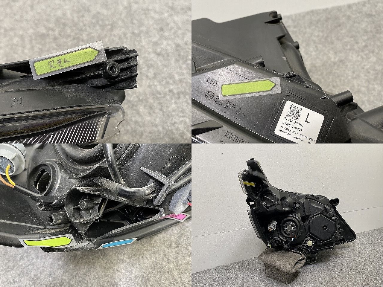 ジャンク!ヴォクシー 純正 前期 左 ヘッドライト/ランプ LED