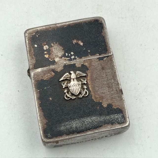 ジッポー ZIPPO ライター US NAVY レアな4バレルの1942年初期モデル 