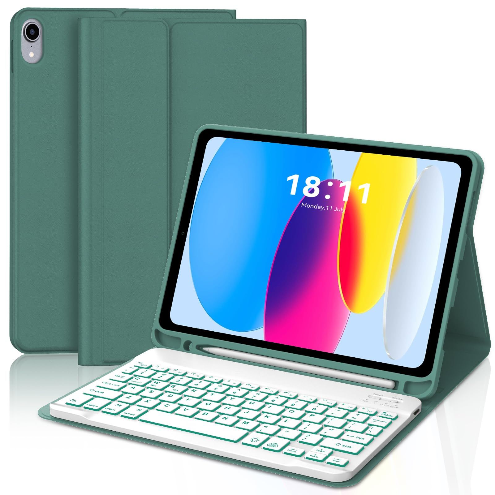 新品 SENGBIRCH iPad A16 第11世代 キーボード付きケース 第10世代