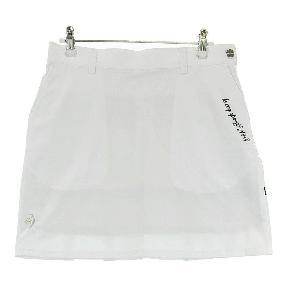 サイズ：L LECOQ GOLF ルコックゴルフ 小祝さくらプロコラボ 裏地付き スカート ホワイト系 [240101310214]# ゴルフウェア レディース ストスト